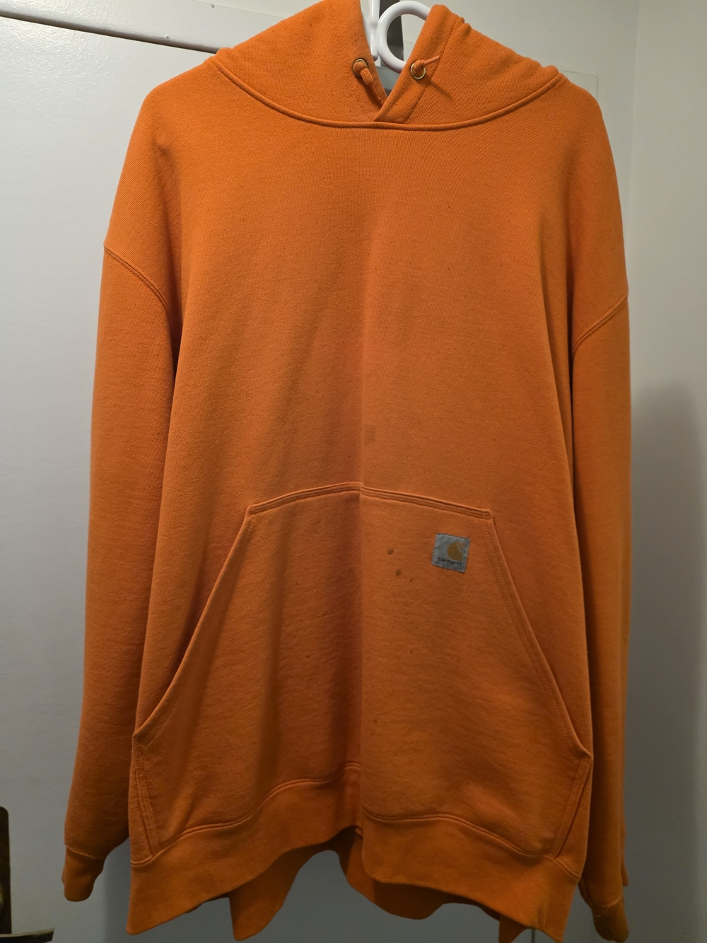 Carhartt Men's Orange Hooded Sweatshirt